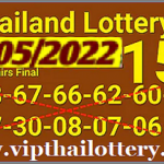 Thai Government Lottery Cut Pairs Final Results 2nd May 2565