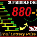 Thai Lottery 100% Sure Prize Bond Middle Digit Pass 16-04-2022