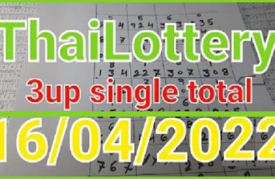 Thai Lottery possible single Total 3up and pair chart route 16/04/2022