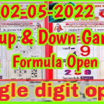 Thai Lotto Down Game Sigle Digit Formula Open 02-05-2022