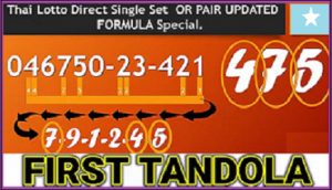 Thai Lottery Last Formula Direct Set Route Tandola 16-06-2022