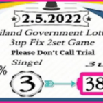 Thailand Government Lottery 3up Fix 2Set Single Game Chart 02-05-2022