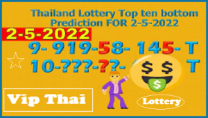 Thailand Lottery Results Top ten bottom Prediction 2-5-2022