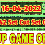 Thailand Lottory 3up Set Cut Set Open 100% Pass 16th April 2565