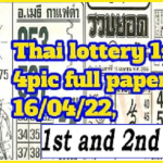 Thailand lottery Bangkok 1st Guess Paper Wining Tip 16 April 2022