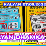 Kalyan Bazar Matka 07-05-2022 satta king otc trick kalyan satta