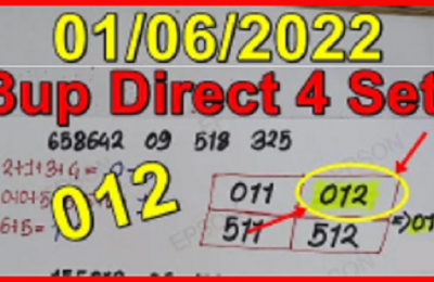 Thai Lottery Result Today 3D Direct 4 Set Formula 01-06-2565