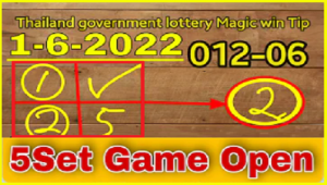 Thailand Government Lottery Results Magic Game Win Tip 01-06-2022