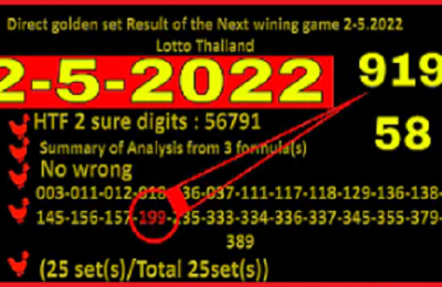 Thailand Lotto Direct golden set Result Next wining game 2-5.2022