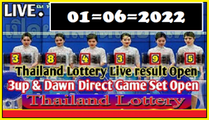 GLO Thailand Government Lottery Results Chart 01 June 2022