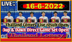 Thai Government Lottery GLO Results Full Chart Sheet 16 June 2022