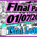 Thai Lottery Result Sure Pair Single Hot Digit Cut Paper 1/07/2565