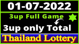 Thai Result Today 3up only Total Full Game 01-07-2022