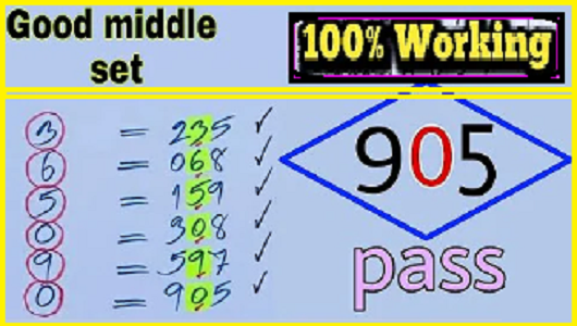 Thai Lottery King Good Middle Set 100% Working Pass 16.3.2025