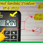 Prize Bond Thai lottery Second Single Tandola Routine 01-08-2022