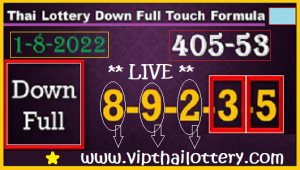 Thai Lottery Down Full Touch Formaula 1st August 2022