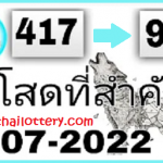 Thai Lottery Down New Guess Paper First Tandola 16th July 2022