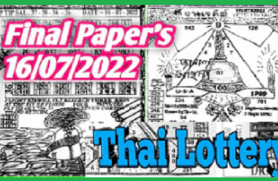 Thai Lottery Last Paper Magazine 16-7-2022 Bangkok Original Tip