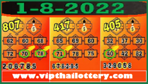 Thai Lotto Results Today 3UP Tass Touch Formula Tip 1-8-2022