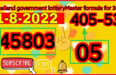 Thailand Government Lottery Master 3up Formula Online 01-08-2022