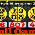 Thailand Lottery Cut Total Single Magic Win Touch Set Game 16.07.2022