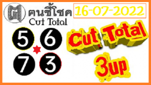 Thailand Lottery Down Close Digit Cut formula 16-07-2022