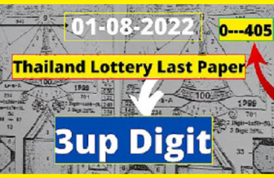 Thailand Lottery Last Paper Single Digit Touch Pair Sure Tip 01-08-2022