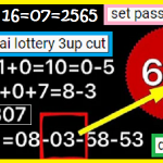 Thailand lottery 3up cut set pass down touch digit