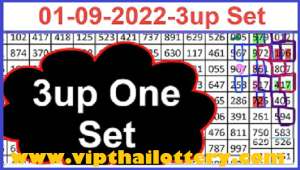 Thai Lotetry Bangla Tips 3up One Set 100% Sure Set 01-09-2022