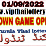 Thai Lottery Down Game Open Formula Second Tandola 1-9-2022