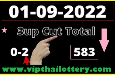 Thai Lottery Master Sure Tips 3up Cut Total Open 01-09-2022