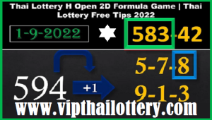 Thaialnd Lottery Open 2d Formula game Free Tips 01.09.2022