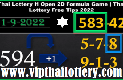 Thaialnd Lottery Open 2d Formula game Free Tips 01.09.2022