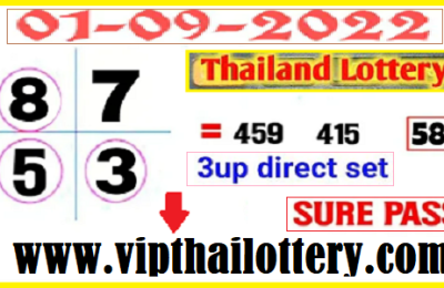 Thailand Lottery Final Sure Pass Direct Set 1st September 2022