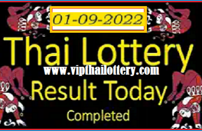 Thai Government Lottery Results Complete Chart 01 September 2022