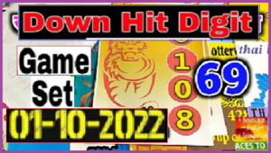 Thai Lottery Down Hit Digit Game Set 01-10-2022