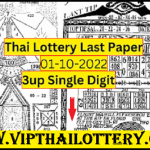 GLO Thai Lottery Last Paper Offcial Bangkok Tip 01.10.2022