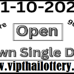 Thai Lottery Master Touch Down Single Digit Calculation 01.10.2022