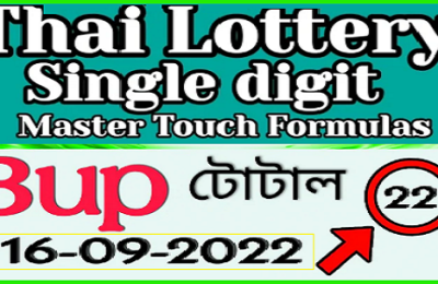 Thai Lottery Master Touch Formula Single 3up Digit 16.9.2022