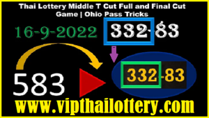 Thai Lottery Ohio Pass Tricks Middle Final Cut Game 16-09-2022