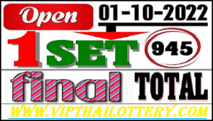 Thai Lotto Vip Non Miss Digit Chart One Hit Set 01.10.2022