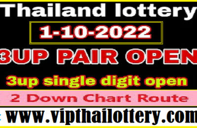 Thailand Lottery Down Chart Route Pair Open Single Digit 01.10.2022
