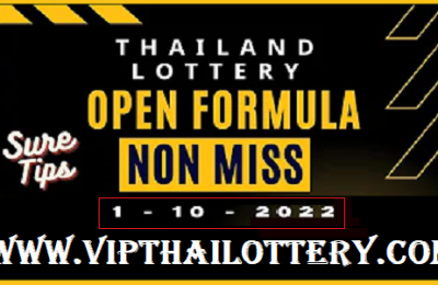 Thailand Lottery Sure Tips Open Formula Non Miss 01/10/2022