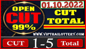 Thailand Lottery official 99% total cut digit open 01-10-2022