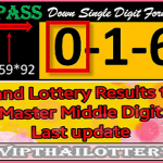 Thailand Lotto Down Sure Number Last Update 01/06/2566