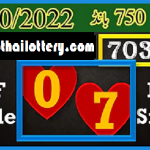 Thai Lottery HTF Single Digit Game 750 Bond Packet 16-10-2022