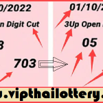 Thai Lottery Open Digit Cut Paper Straight Set 16/10/2022