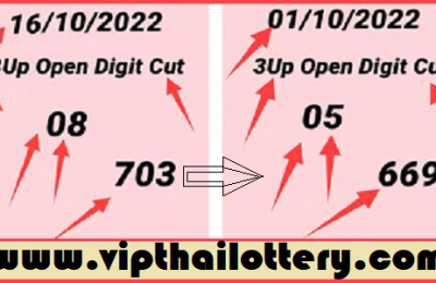 Thai Lottery Open Digit Cut Paper Straight Set 16/10/2022