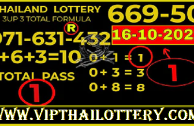 Thailand Lottery Pangora Gift Final VIP Guess Paper 16.10.2022