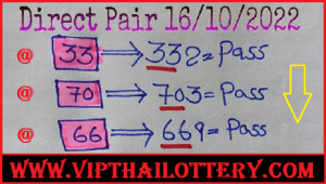 Thailand Lotto Lucky Number Direct Pair Formula Pass 16/10/2022